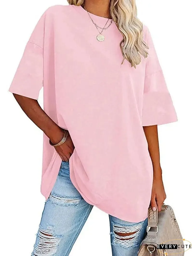 Loose Fit Casual Summer Tunic Top