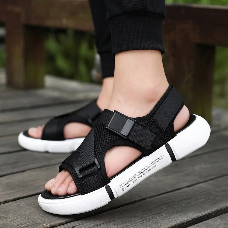 Dubeyi Breathable Comfort Slip on Plus Size Open Shoes Casual Sandals Summer Shoes Sandal Mens PVC Sandalias Hiking Sandals