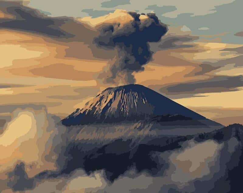 

Clouds of volcanic – Paint By Numbers - 40*50CM, 501 Original