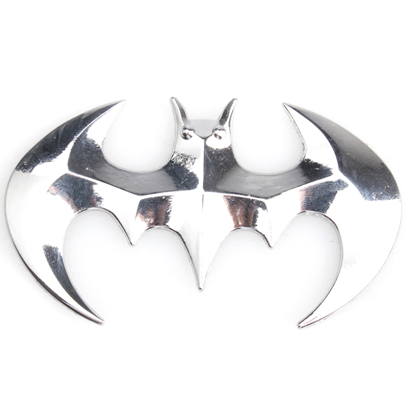 

Lovely Decorative Silver Bat Shape 3D Car Motor Decal Sticker New, 501 Original
