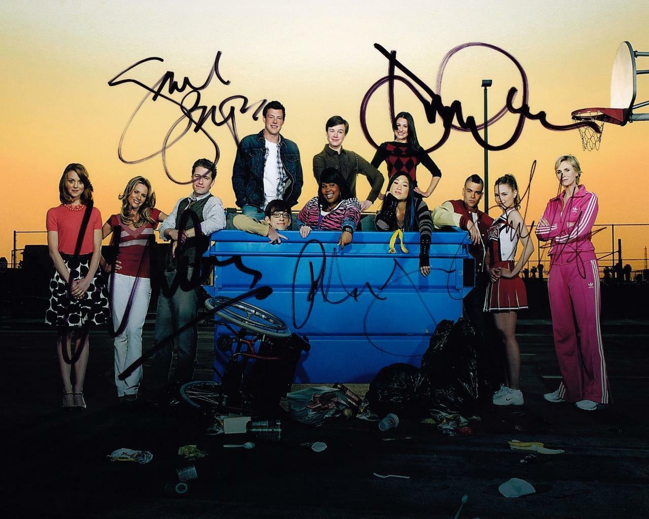 Glee cast TV Series SIGNED AUTOGRAPHED 10 X 8