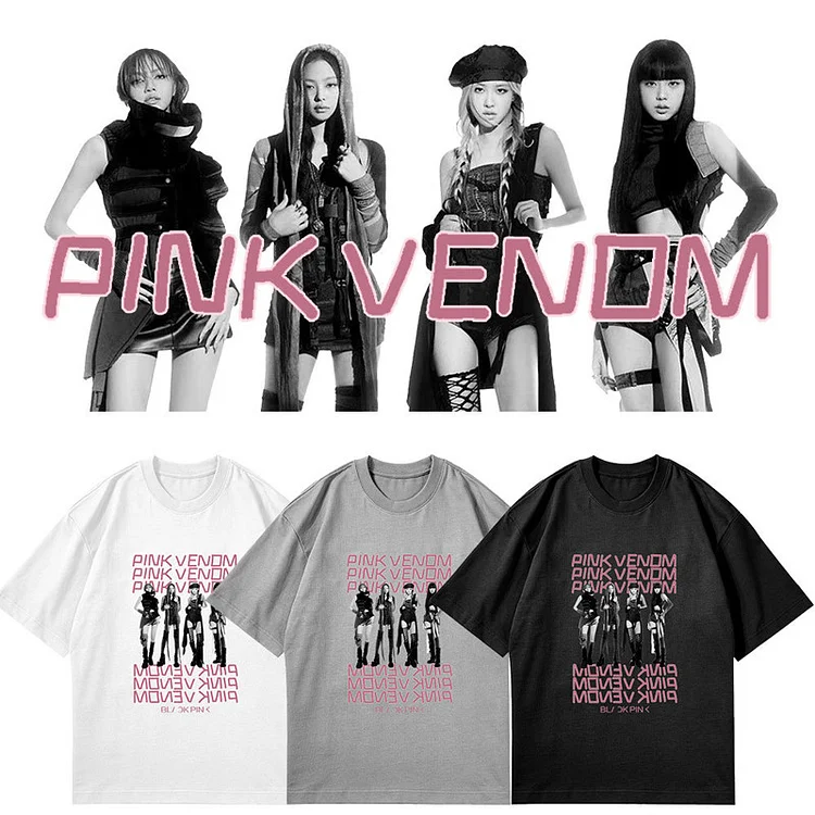 BLACKPINK Pink Venom Group Portrait T-Shirt