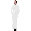 High Quality Sissy Hobble Dress Wetlook PU Leather Bodycon Maxi Dress with Gloves Man Male Sissy Pencil Dress Club Party Dress