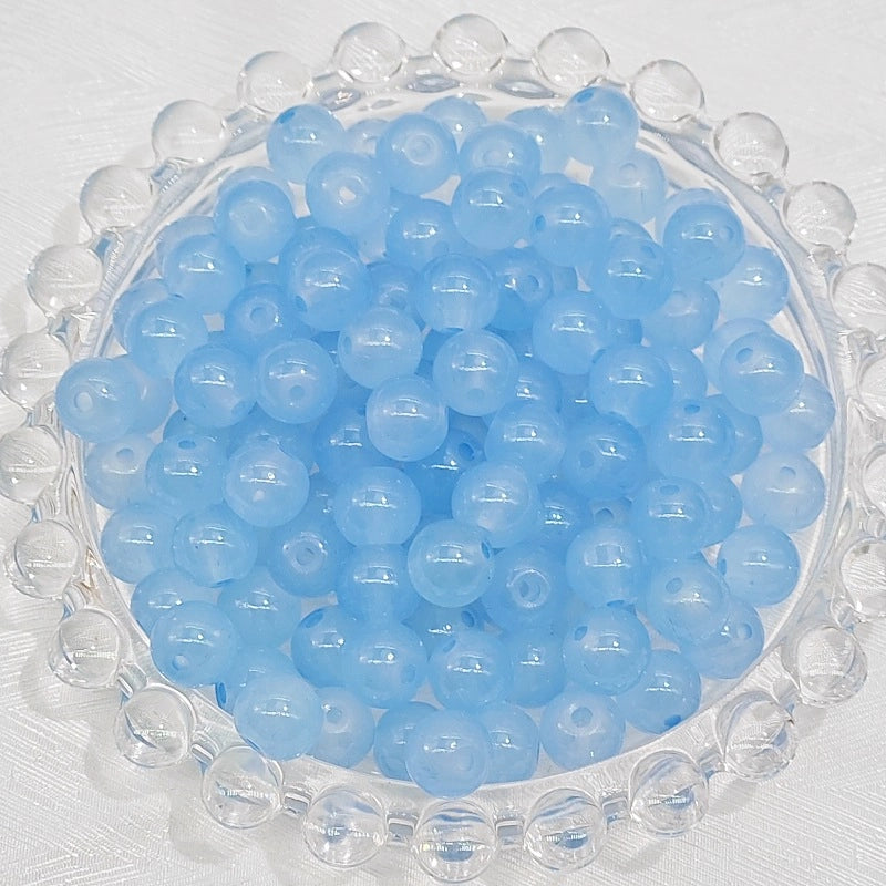 50 PCS/Package Diameter 4mm Diameter 6 Mm Glass Round Beads