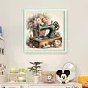 Flower Sewing Machine-11CT Stamped Cross Stitch 45*45cm/17.72*17.72in tapestrymarket
