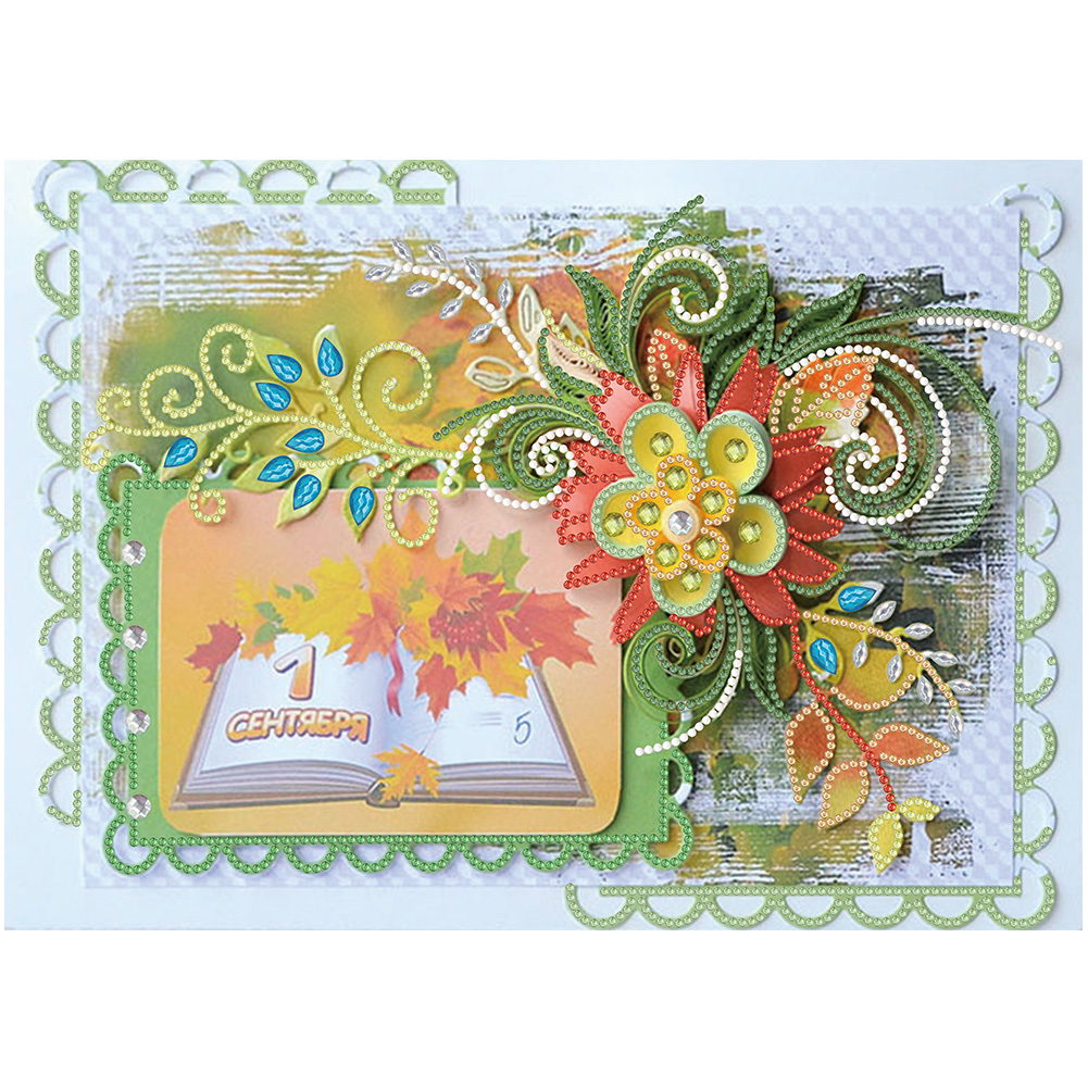 

Flower Quilling Paper - Special Shaped Diamond Painting - 30*30CM, 501 Original