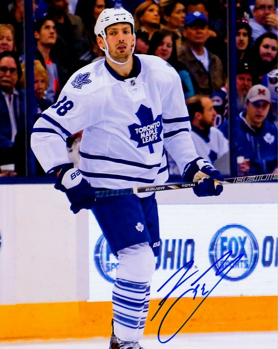 FRAZER MCLAREN autographed SIGNED TORONTO MAPLE LEAFS 8x10 Photo Poster painting