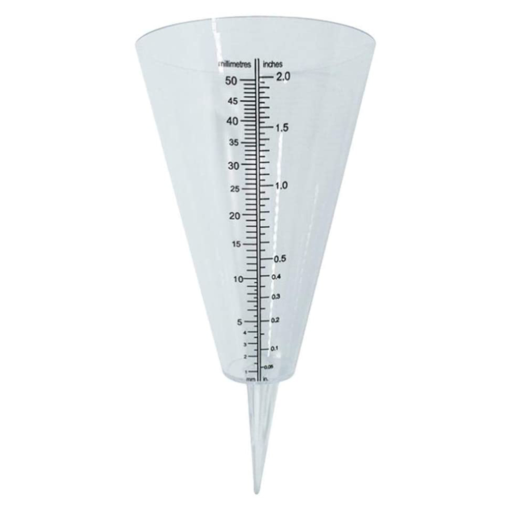 

Portable Conical Rain Water Gauge Clear Scale Quick Read Ground Garden Tool, 501 Original