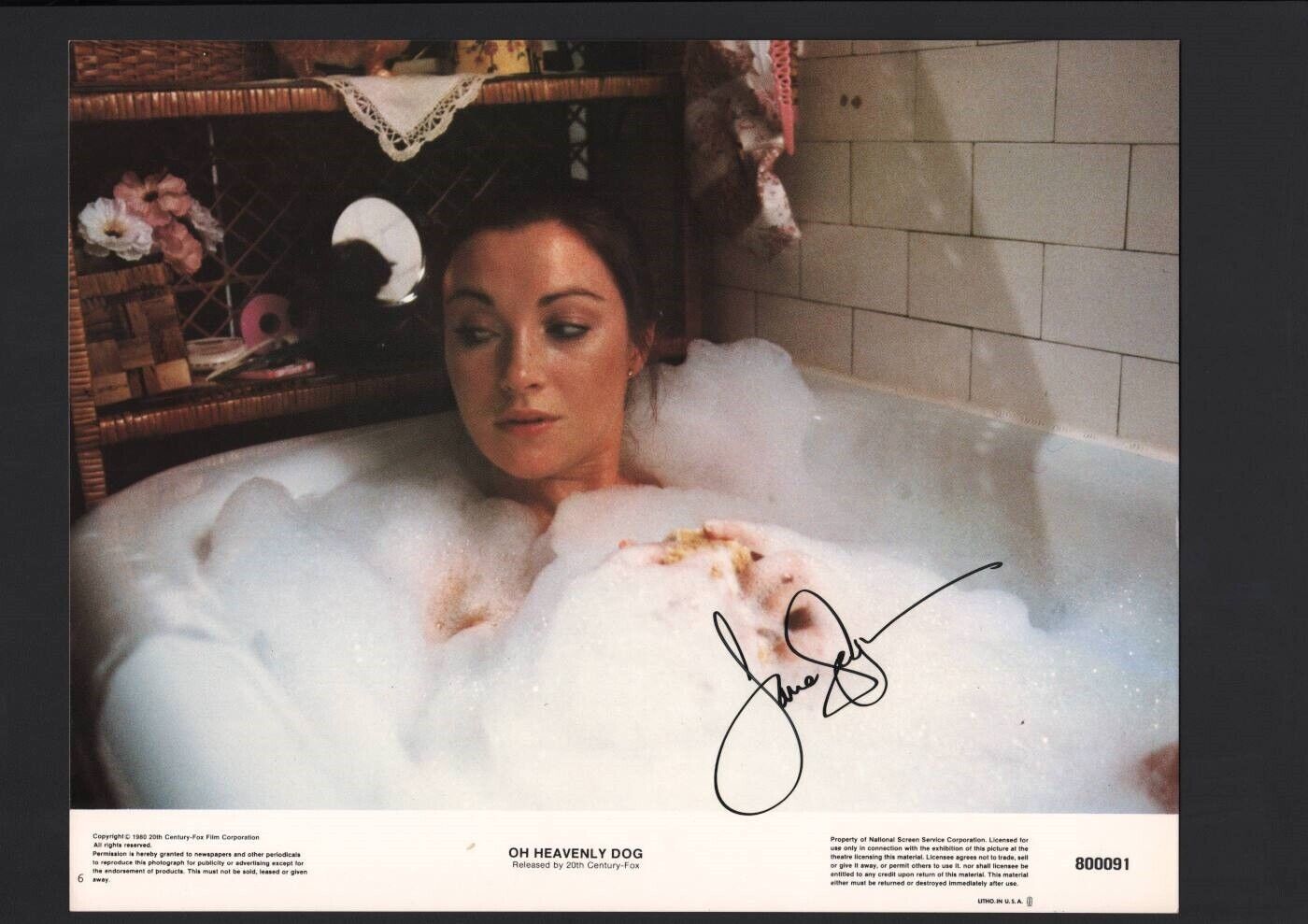 Jane Seymour - Signed Autograph Lobby Card - Oh Heavenly Dog