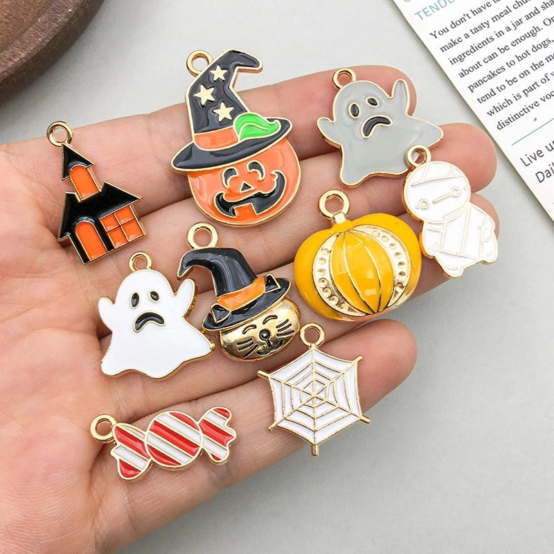 27 Models Per Model 1, 27/Pack 12*16mm 15 * 19mm 16*24mm Zinc Alloy Pumpkin Cat Candy Pendant Jewelry Accessories