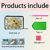 (US Local)Diamond Painting Card Holder Coin Purse Diamond Art Wallet for Women (Sunflower)