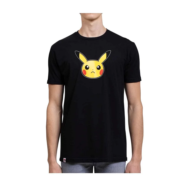 Pokémon Mood Collection: Pikachu Angry Fitted Crew Neck T-Shirt - Adult