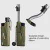 Outdoor BBQ Igniter Waterproof Portable Telescopic Lighter Gift for Men (Green)