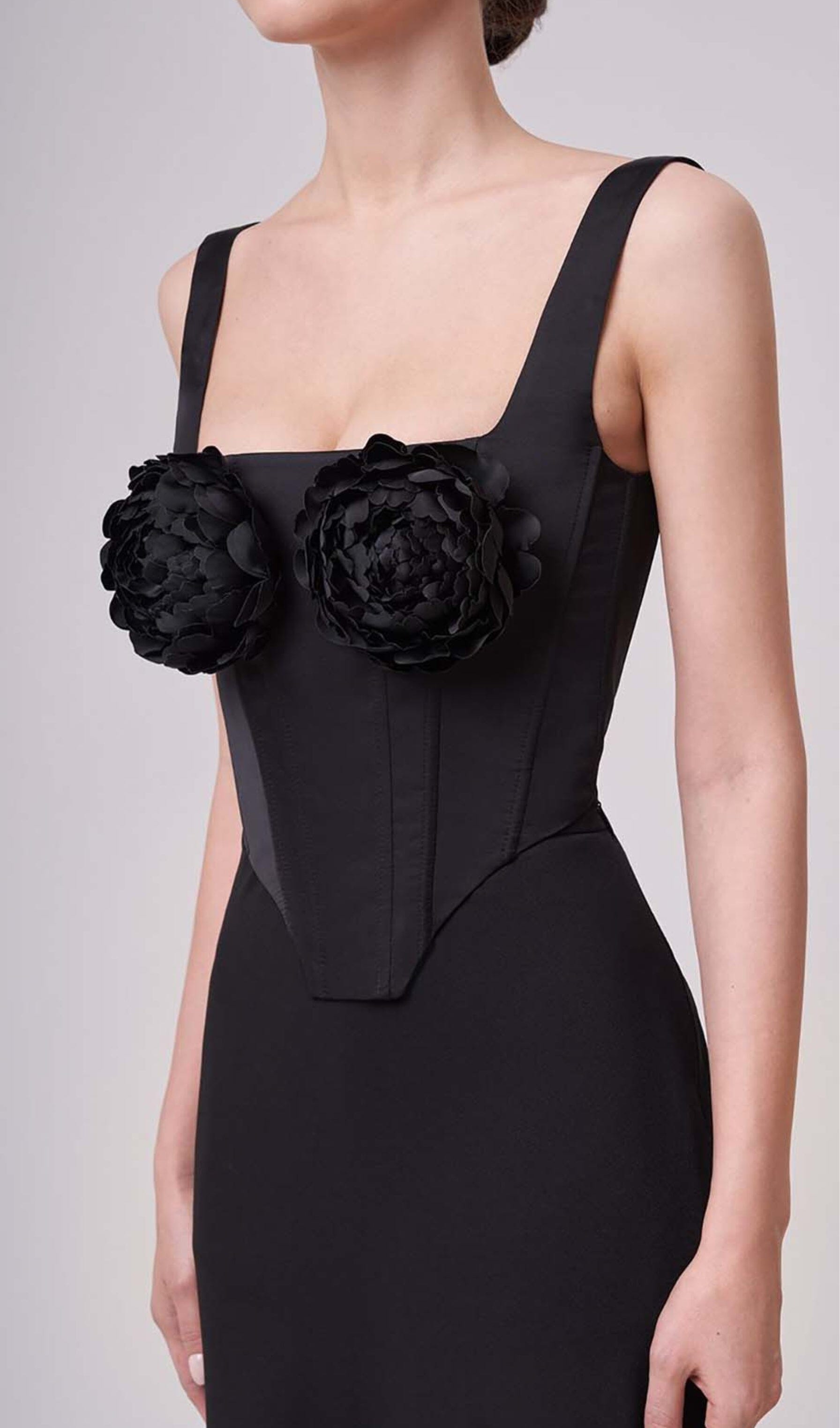 Roses Embelished Corset Two Pieces Set Miss Lee Label
