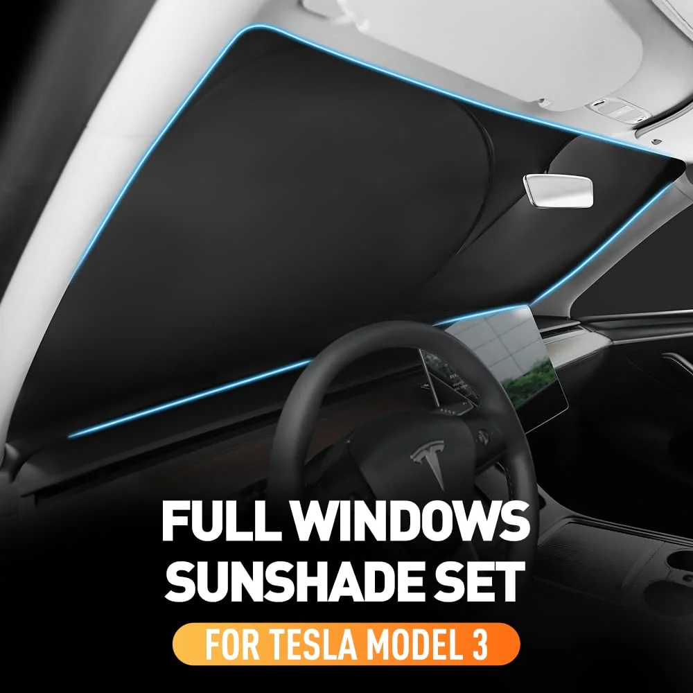 YONZEE Tesla 8PCS Sunshade Set for Tesla Model Y