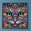 Cat-Peinture sp&eacute;ciale partielle au diamant-30*30cm