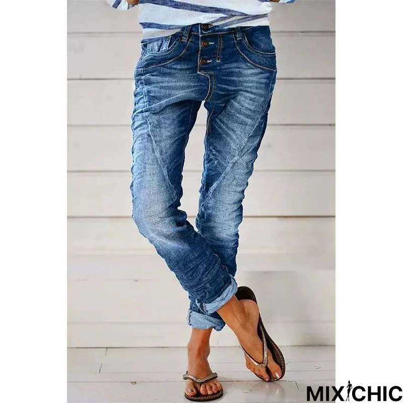 Blue Denim Shift Jeans Jeans