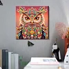 Regenbogenverzierte Eule speziell geformte 5D-DIY-Teilbohrer-Diamanten-Punkte, Edelstein-Kunst-Kits mit Rahmen, Diamanten-Gem&auml;lde, Edelstein-Kunst 29x