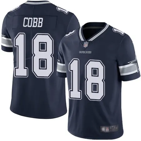 Men's Dallas Cowboys #18 Randall Cobb Navy Vapor Untouchable Limited Stitched NFL Jersey 74P8