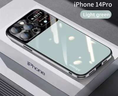 Apple 14/15 straight edge glass phone case