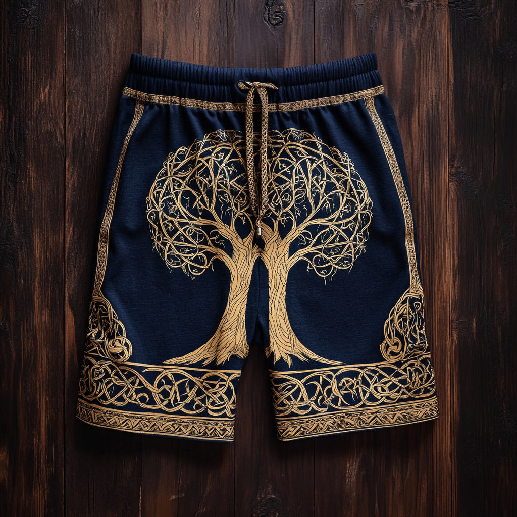 Men's Nordic Viking Vintage Life Of Tree Sport Shorts / Rvogue / Rvogue