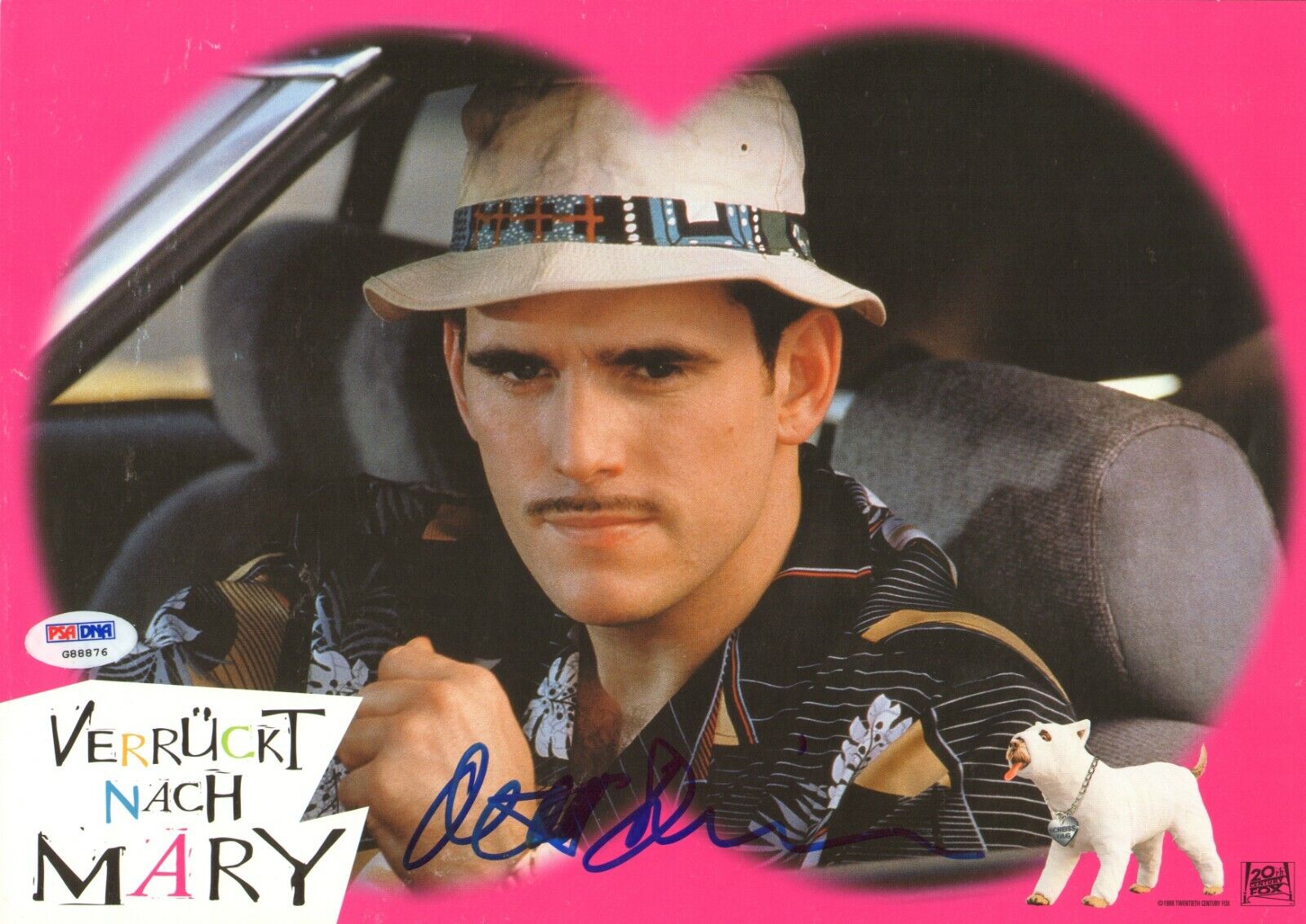 Matt Dillon Signed There's Something About Mary 10x12 Lobby Card Photo Poster painting PSA/DNA