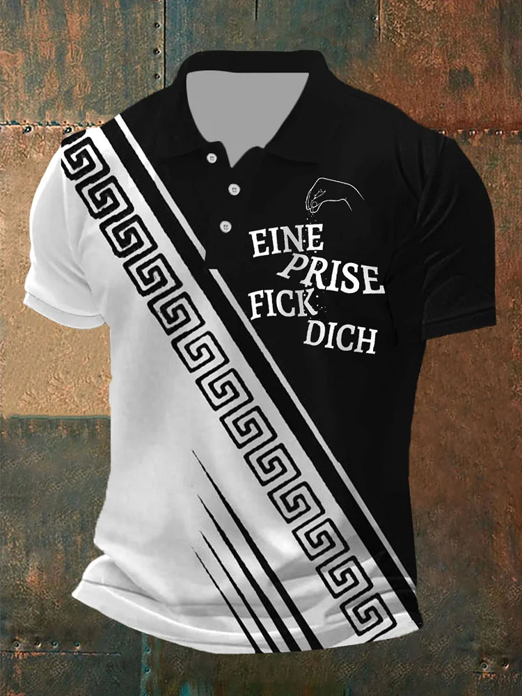 Herren Ein Prise Fick Dich Kurzarm-Polos hirt