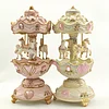 European retro double-layered carousel music box 