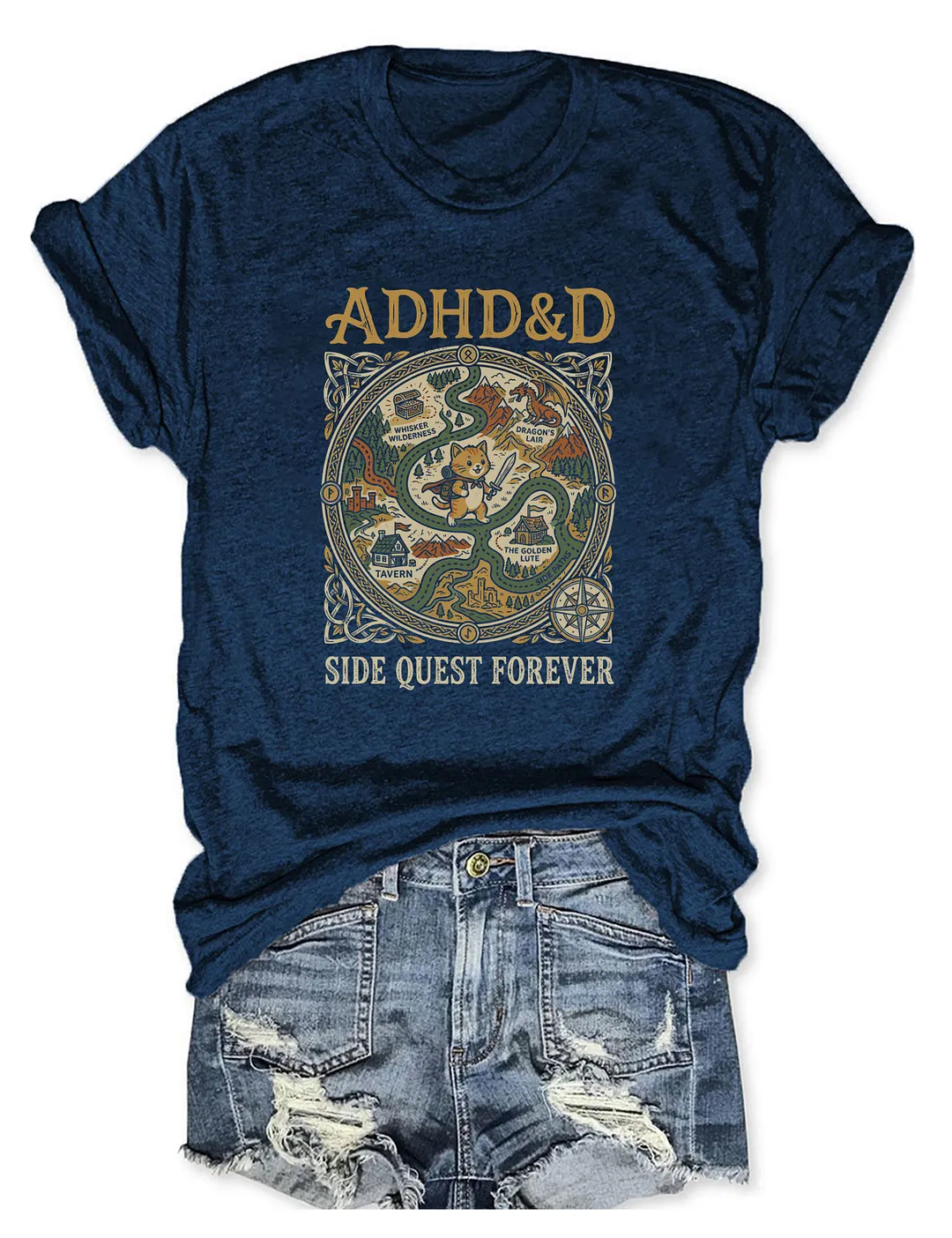 ADHD&D Side Quest Forever T-shirt