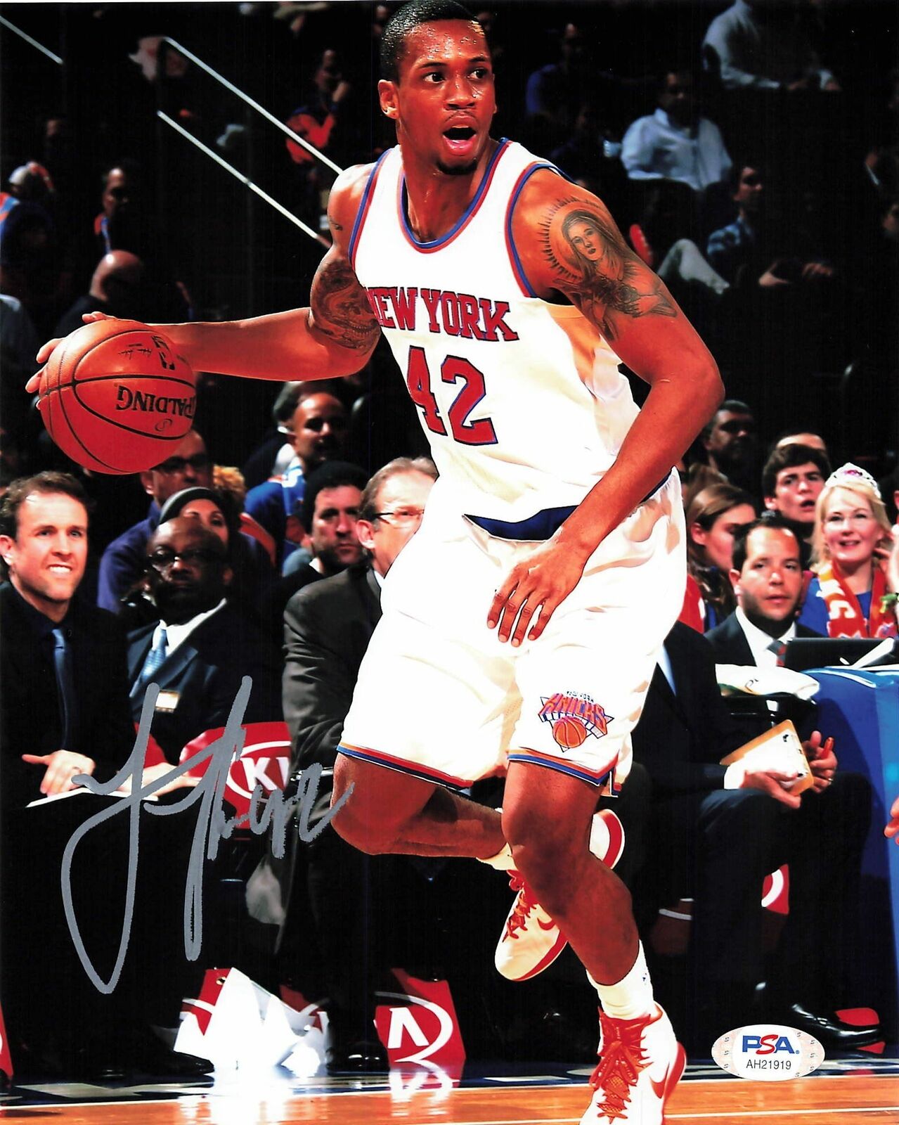 Lance Thomas signed 8x10 Photo Poster painting PSA/DNA New York Knicks Autographed