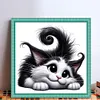 Lying Cat-11CT Stamped/Counted Cross Stitch 40*40cm/15.75*15.75in tapestrymarket
