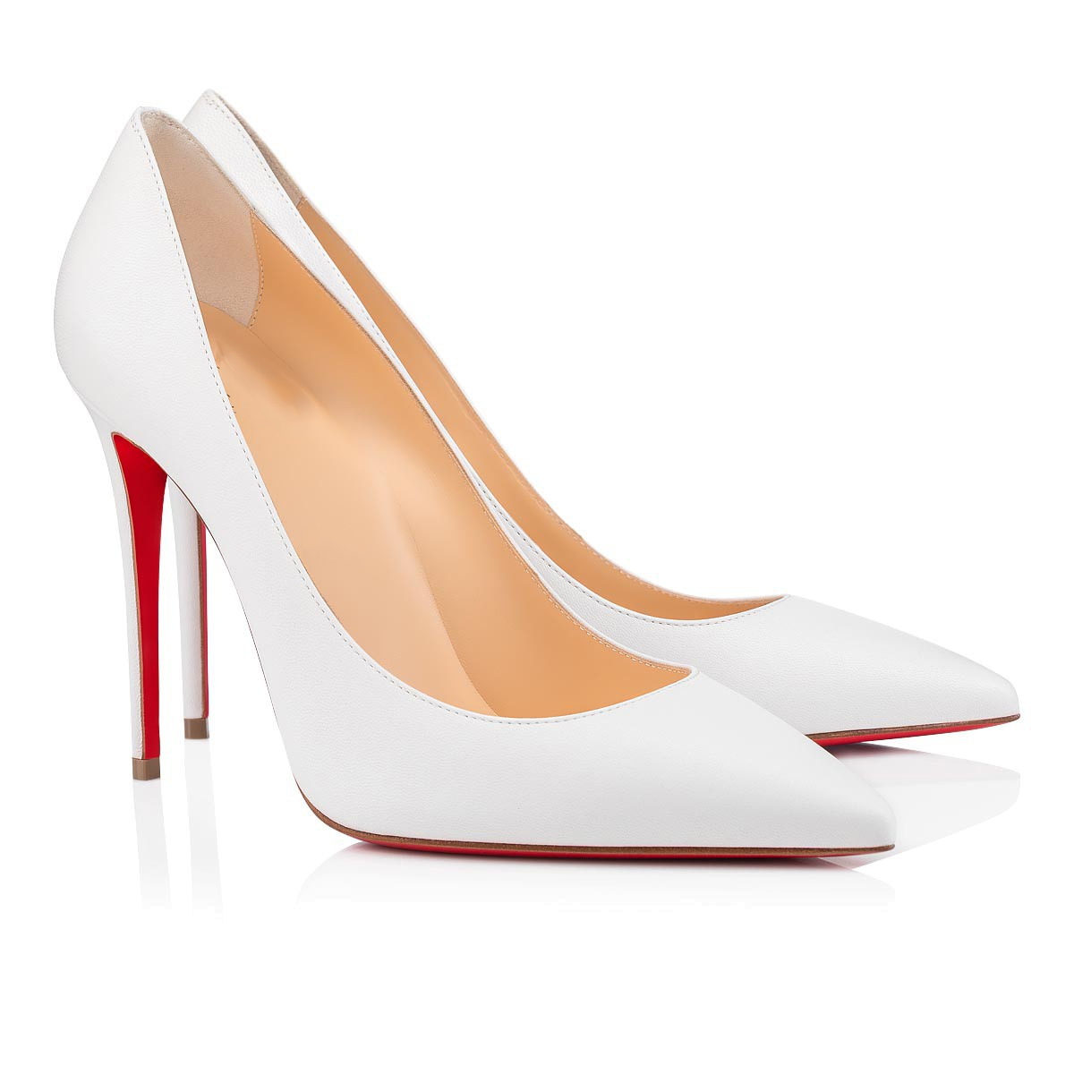 100mm Women's Classic Party Wedding Red Soles Heels Matte Pumps-vocosishoes
