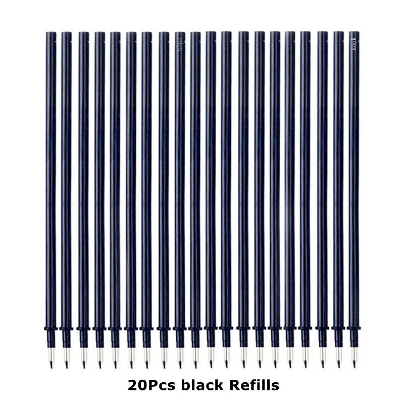 Erasable Pen Refills Rod Set 0.5mm Needle/0.7mm Bullet tip Washable Handle Erasable Ballpoint Pen for School Pen Writing Tools