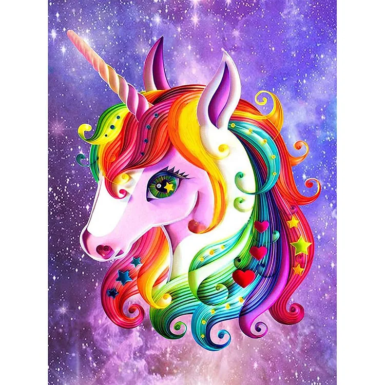 Unicorn - 11CT 3 Strands Threads Printed Cross Stitch Kit - 36x46cm(Canvas)