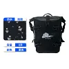 Waterproof 8L Motorcycle Side Frame Bag Wear Resistant for Bicycle/Moped/Scooter