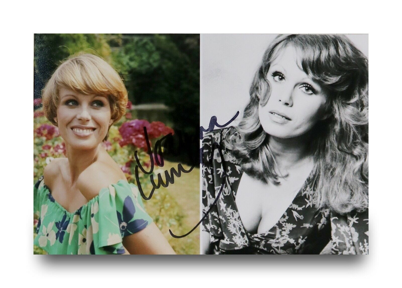 Joanna Lumley Signed 6x4 Photo Poster painting The New Avengers Genuine Purdey Autograph + COA