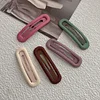 10PCS Matte Plain Colors Hair Clips Barrettes