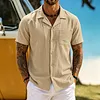 Men's Retro Vacation-Style Short-Sleeve Shirt by Inlyline