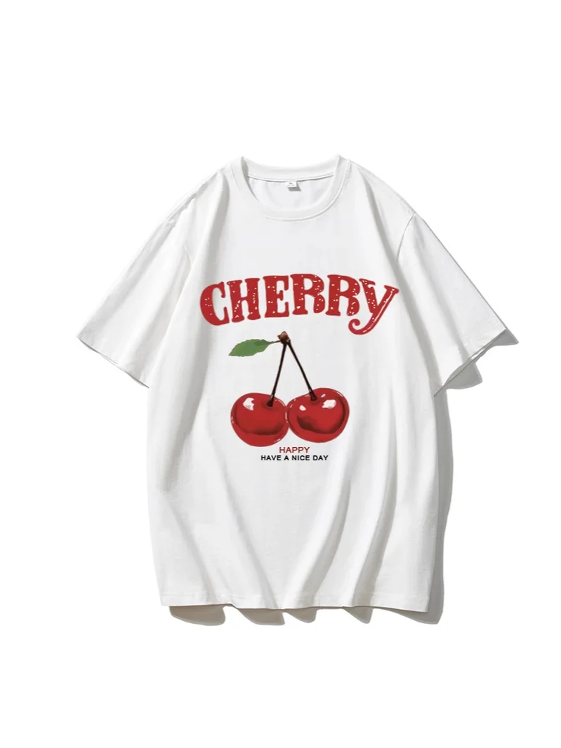 Athvotar Athvotar Sale Ins Wind Letter Print T-Shirts For Women's Summer Free-Rider Cotton Short-Sleeved Top