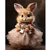Diamond Painting -DIY Round Drill Dress Rabbit(40x50 CM)