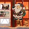 Santa Claus Acrylic DIY Diamond Painting Pendant Double-Sided Print Kit