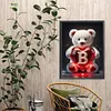 Diamond Painting -DIY Full Square Drill Heart Bear Letter B