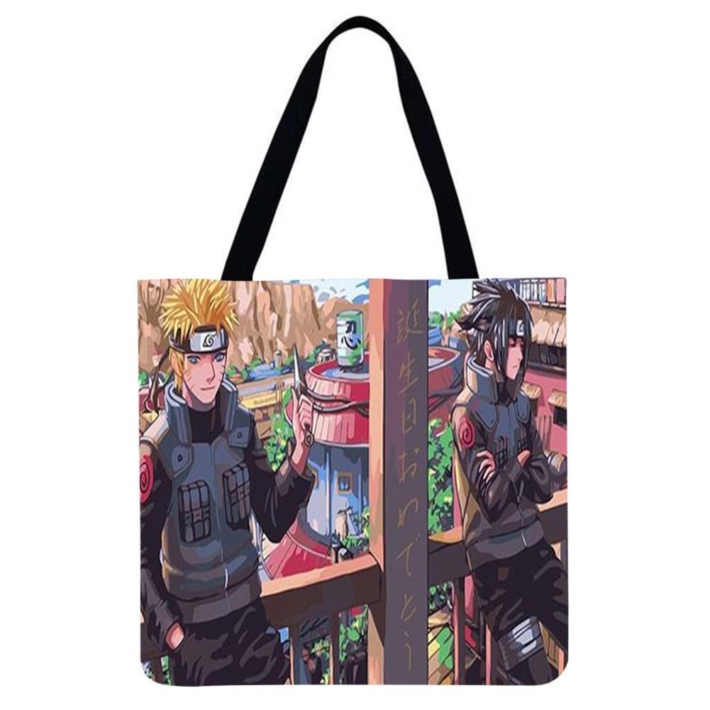 Linen Tote Bag-Cartoon anime