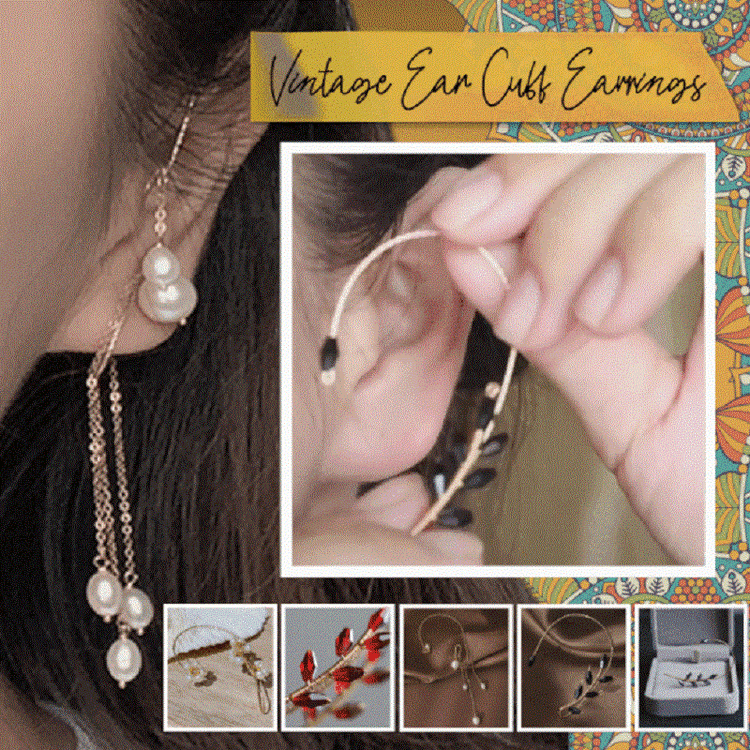 Vintage Ear Cuff Earrings Verceri