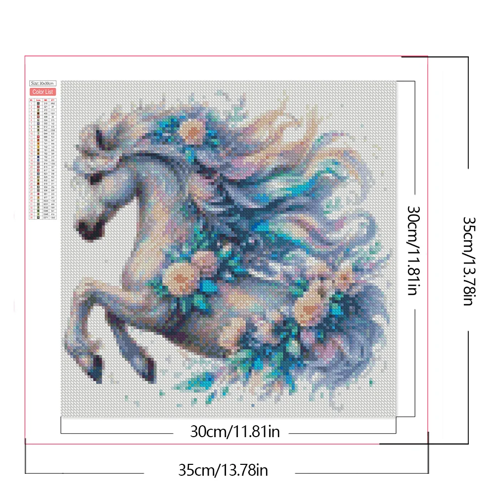 Diamond Painting - Full Square Drill - Horse(Canvas|35*35cm)