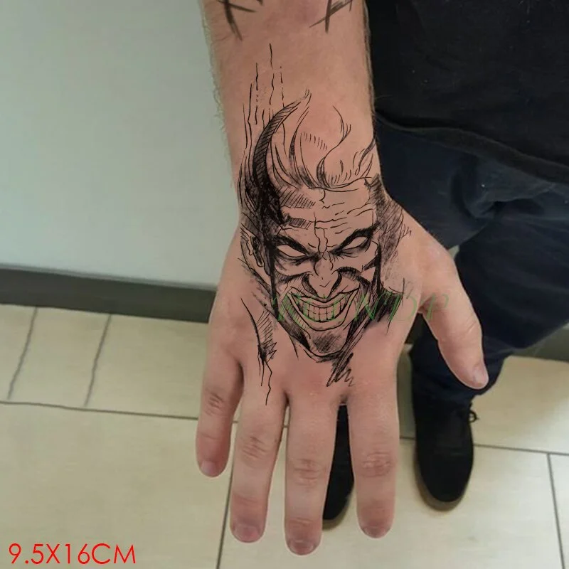 Waterproof Temporary Tattoo Sticker English letter Arabic numerals Fake Tatto Flash Tatoo Hand Arm Finger Tato for Women Men Boy