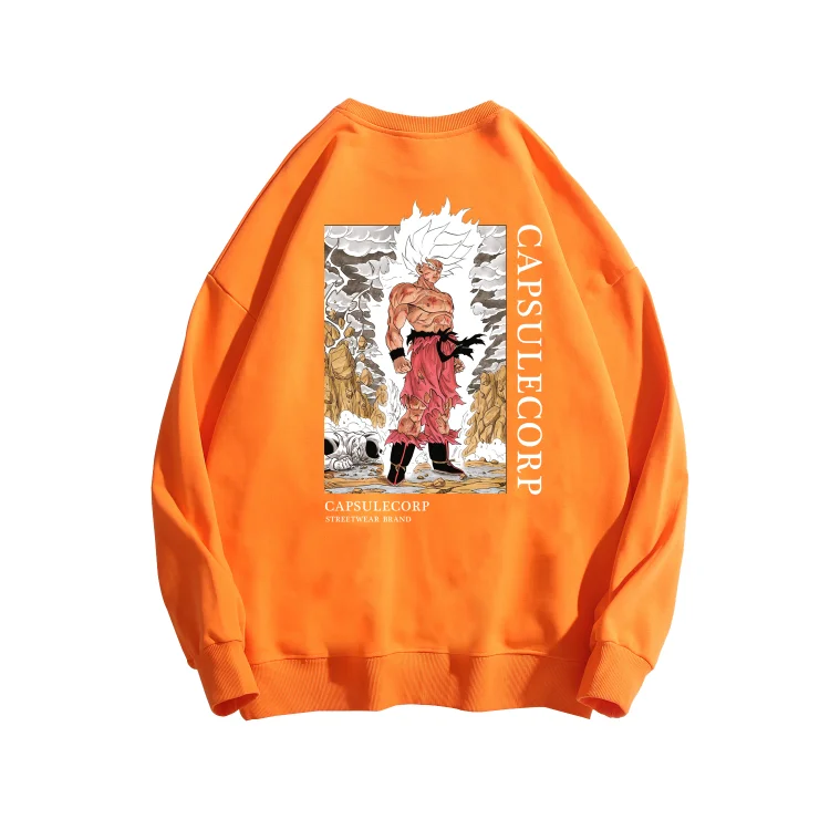 Pure Cotton Dragon Ball Orange Pullover  weebmemes