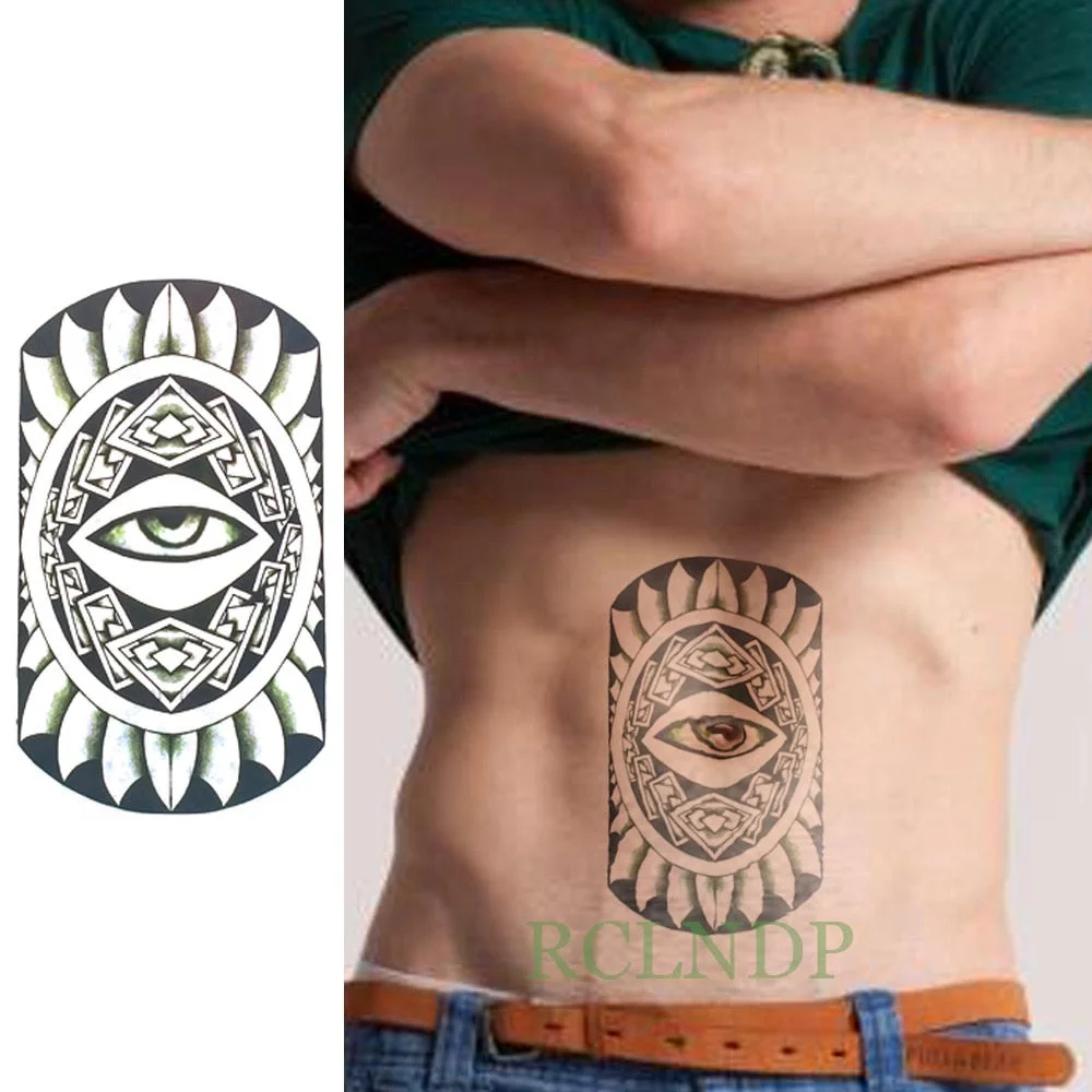 Waterproof Temporary Tattoo Sticker Halloween cool Tribal totem fake tatto Sex flash tatoo tatouage Stickers for girl women men
