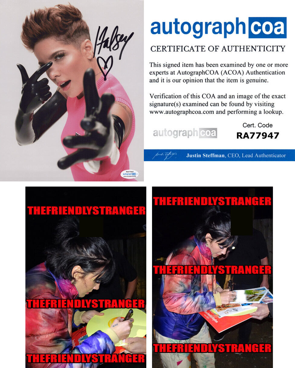 HALSEY signed Autographed 8X10 Photo Poster painting b - PROOF - Hot SEXY Ashley Frangipane ACOA