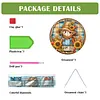 (US Local)Acrylic Happy Autumn DIY Hanging Diamond Art Kits Wall Door Decor